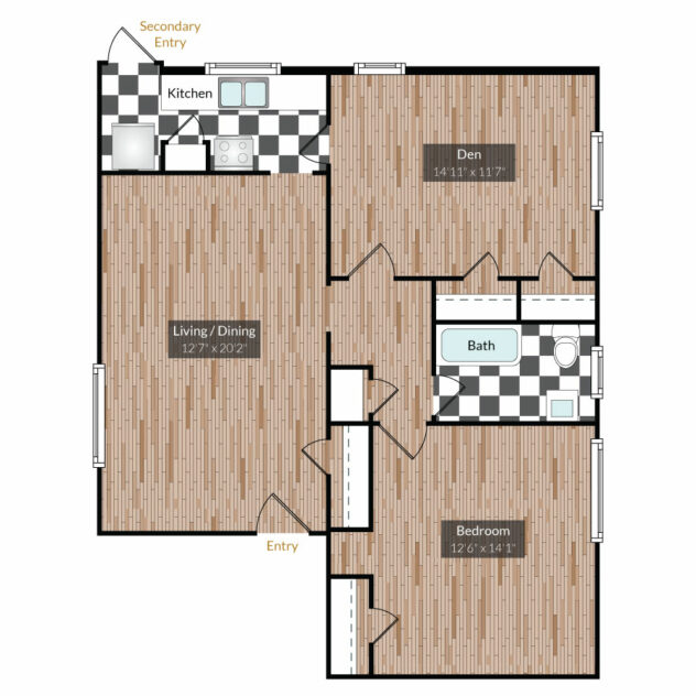 Rendering of the Marion floor plan