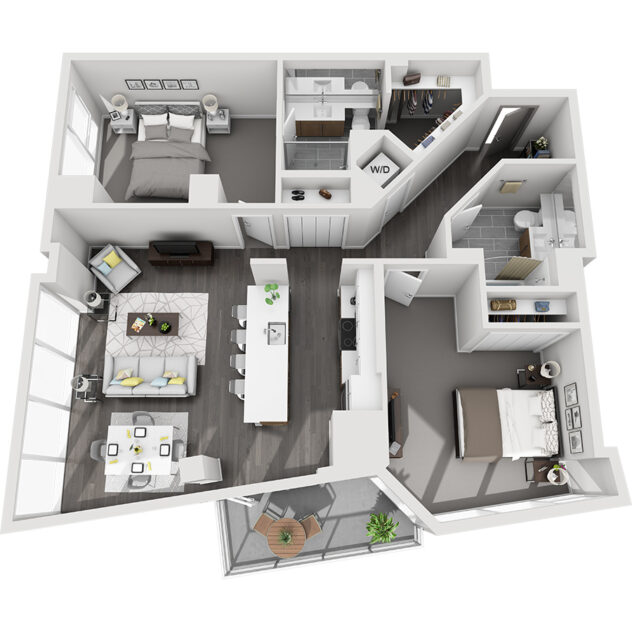 Rendering of the Humboldt Peak floor plan